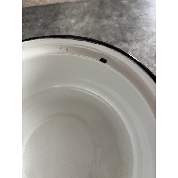 Vtg Floral Enamelware Sauce Pot w Lid 1 Qt./4 cups 1970’s - Picture 8 of 12